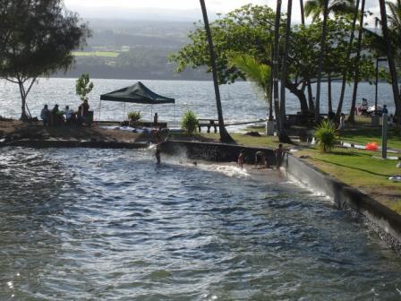 Splashing in Hilo Bay